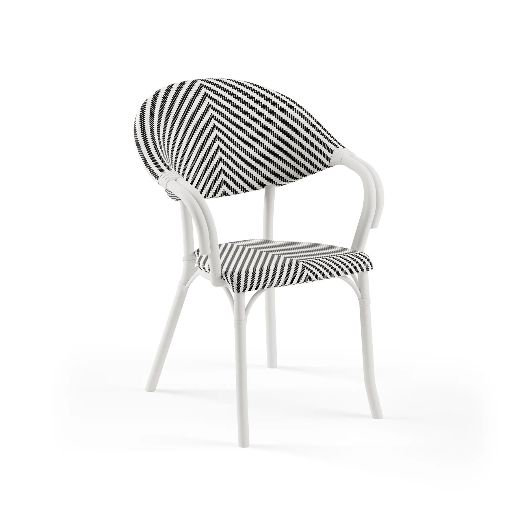 IVORY WHITE / BLACK-WHITE PATTERNED