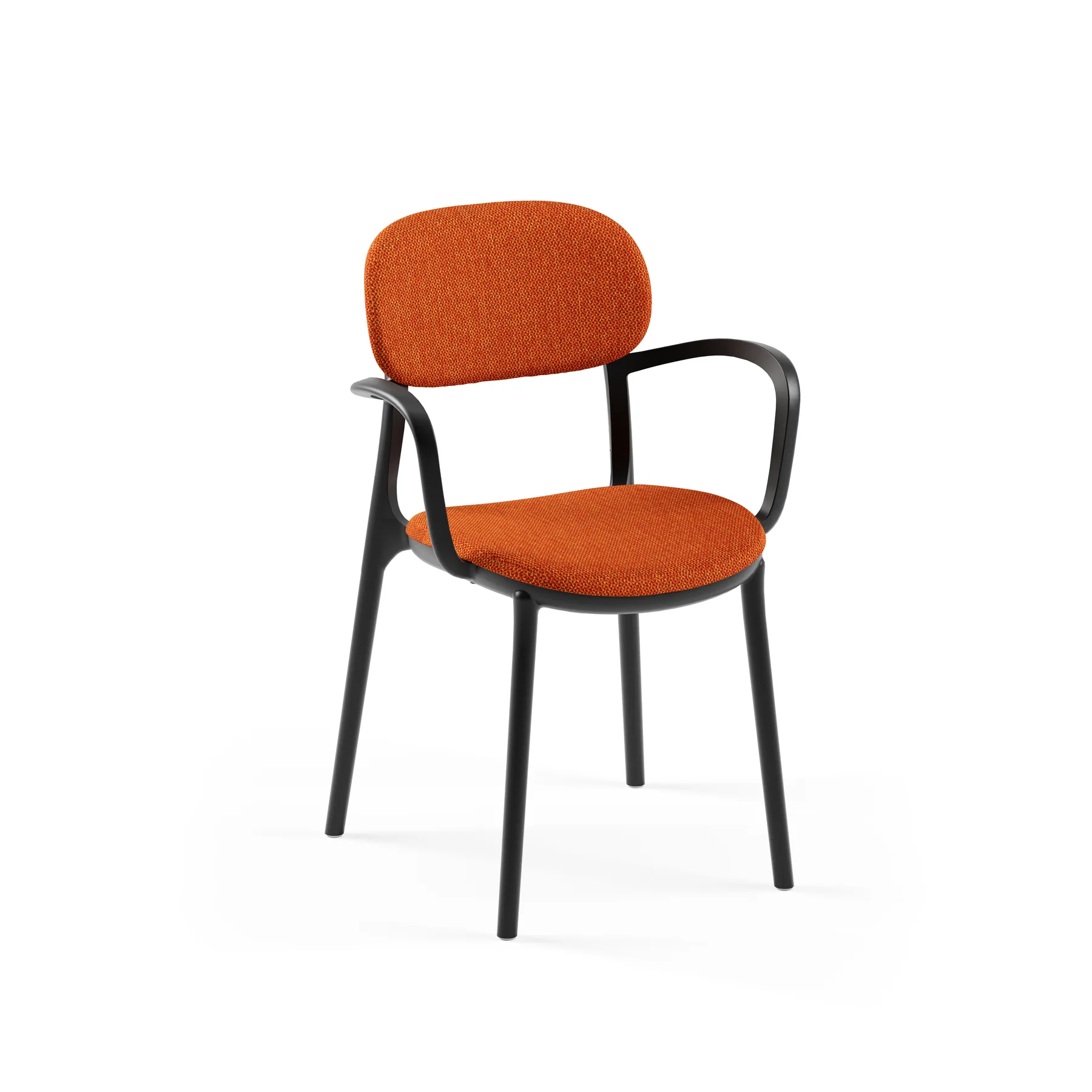 BLACK / KNIT 45 - ORANGE