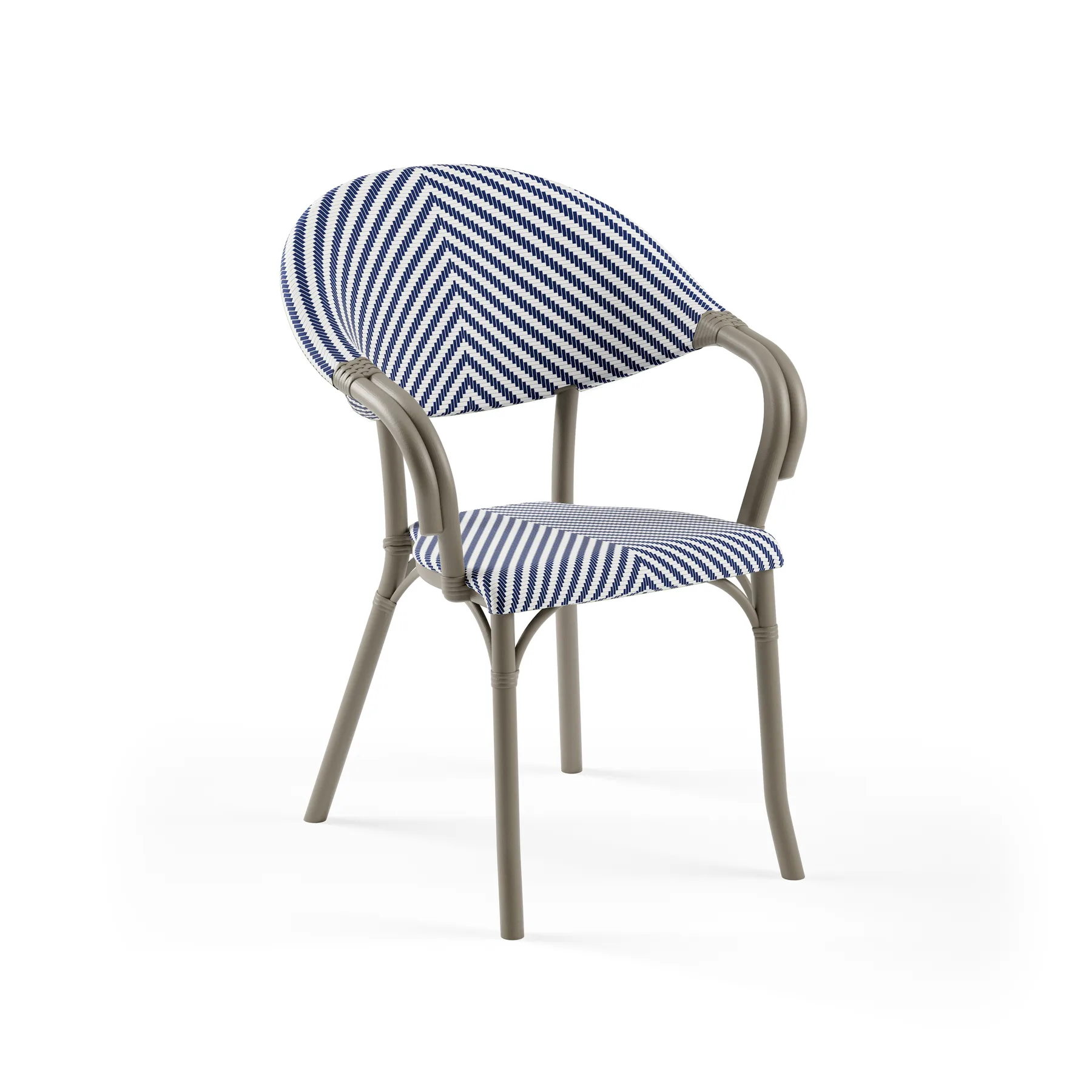 MINK / BLUE-WHITE PATTERNED
