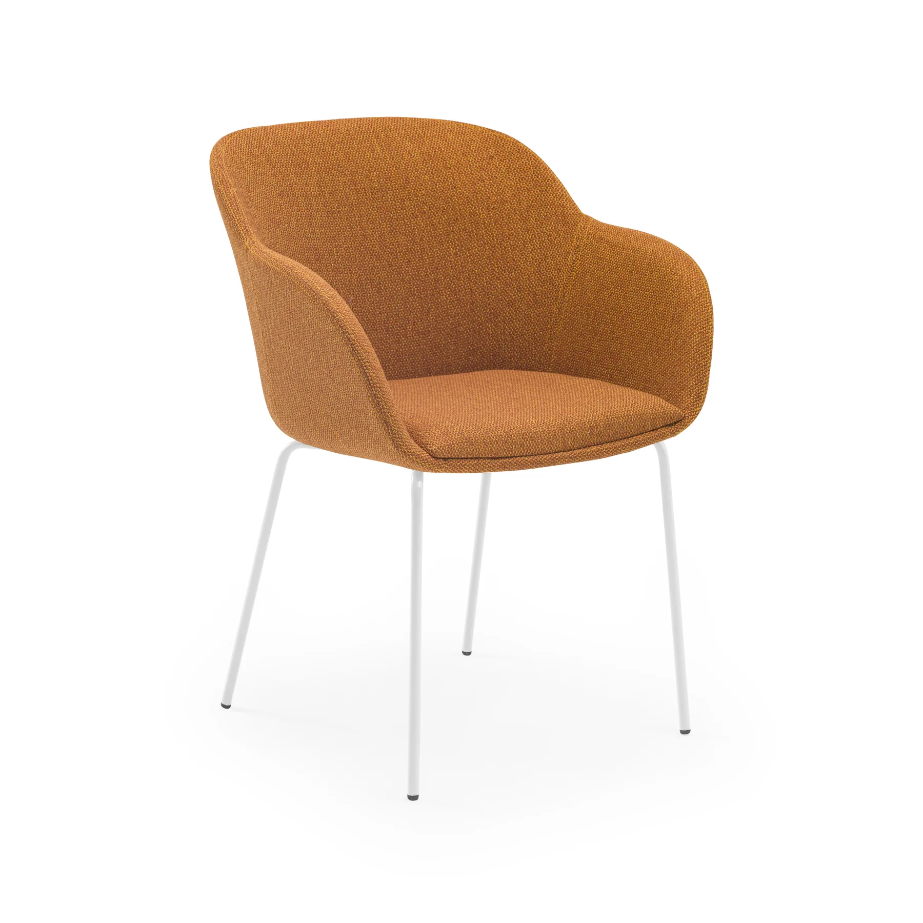 KNIT 45 - ORANGE / WHITE PAINTED METAL