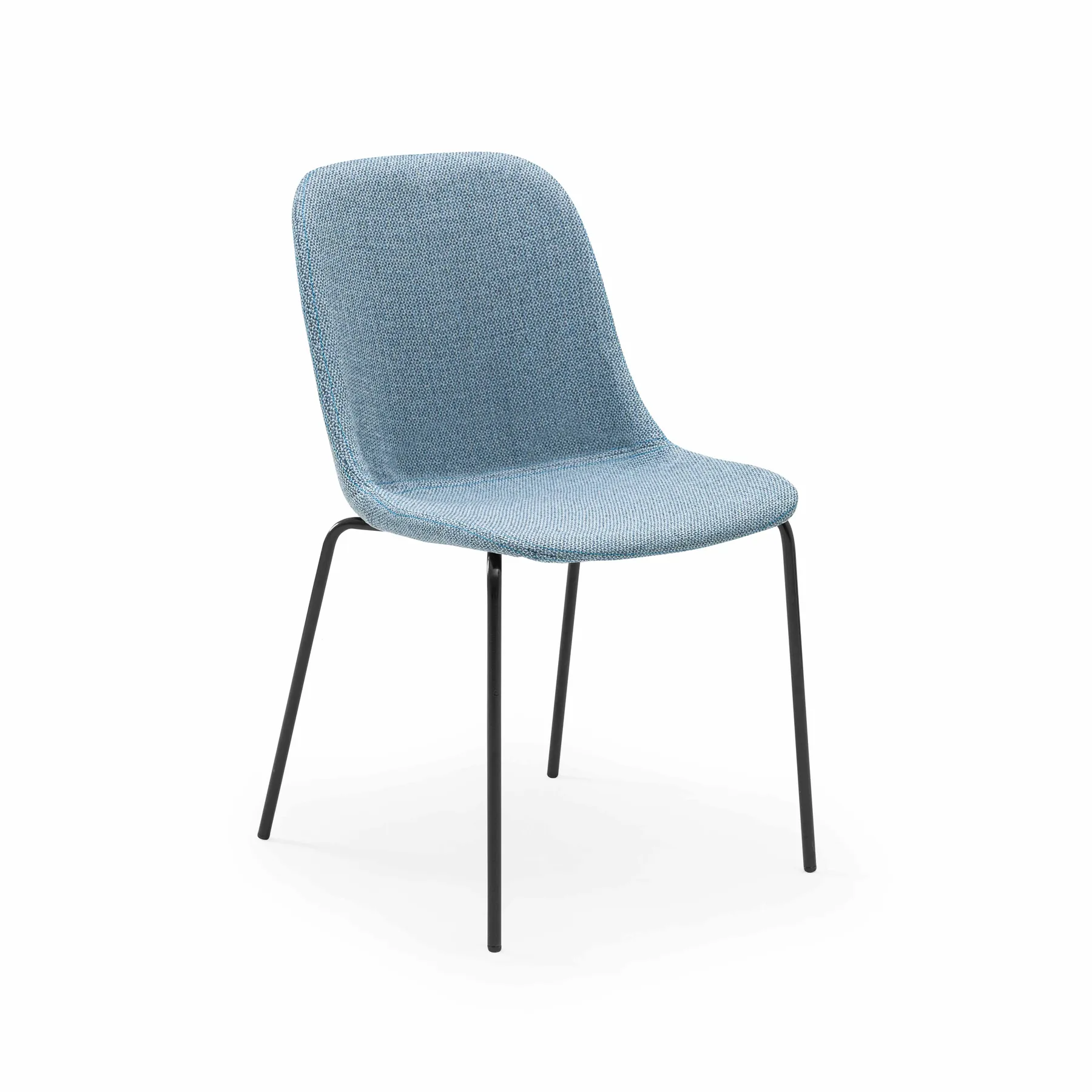 KNIT 17 - LIGHT BLUE / BLACK PAINTED METAL
