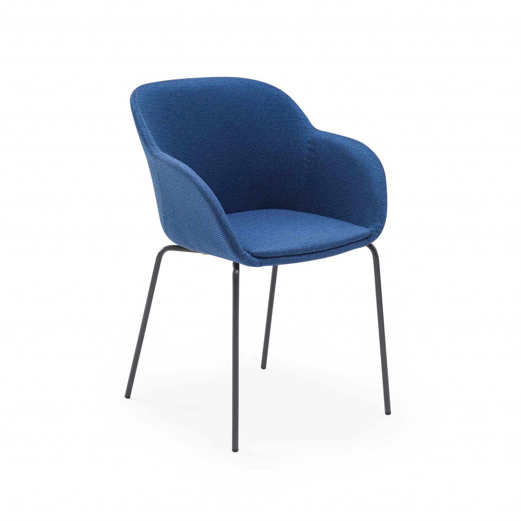 KNIT 37 - DARK BLUE / BLACK PAINTED METAL