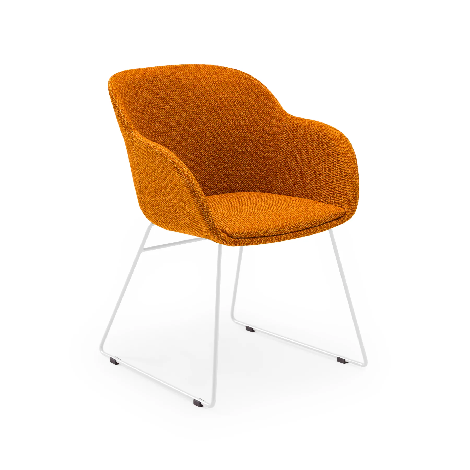 KNIT 45 - ORANGE / WHITE PAINTED METAL
