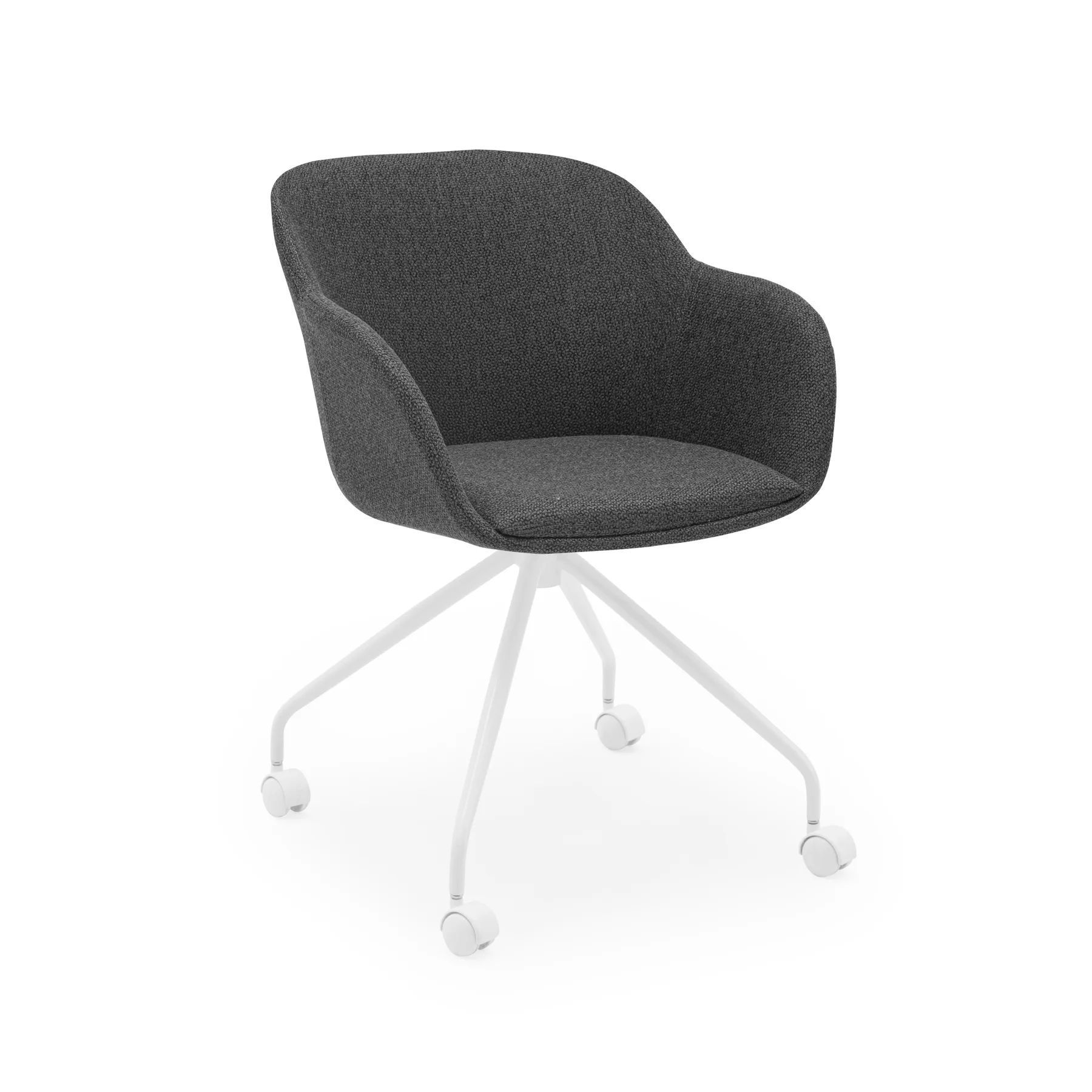 KNIT 76 - ANTHRACITE / WHITE PAINTED METAL