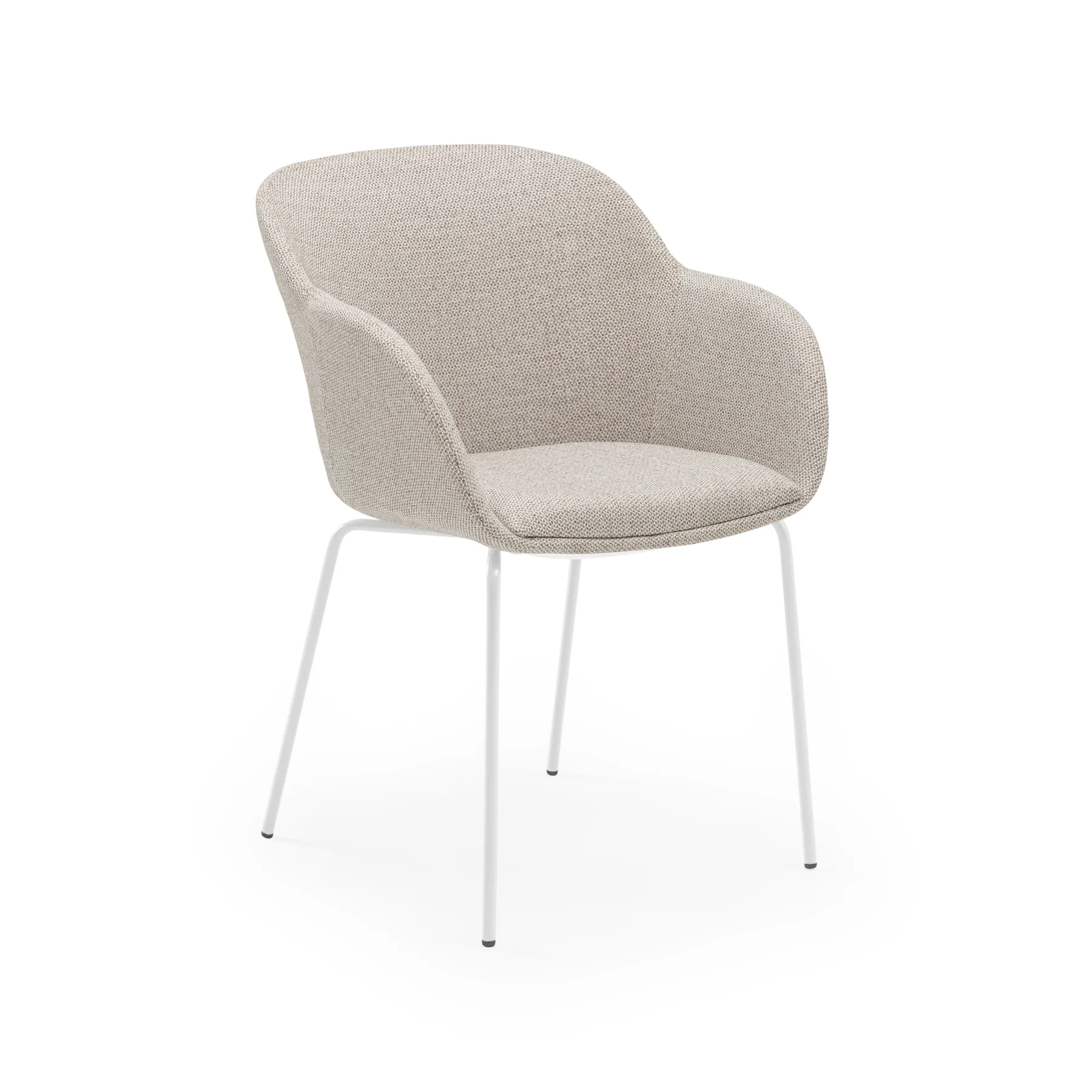KNIT 00 - CREAM / WHITE PAINTED METAL