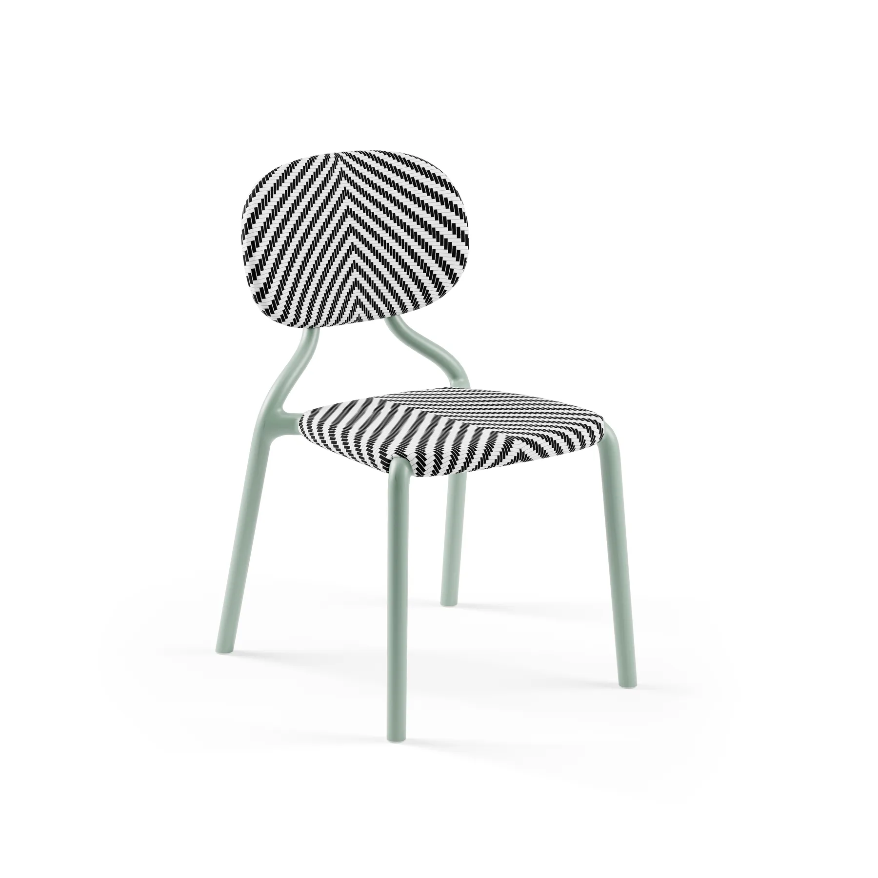 NILE GREEN-B / BLACK-WHITE (MESH)