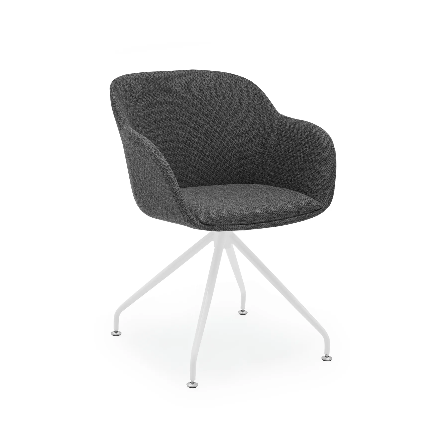 KNIT 76 - ANTHRACITE / WHITE PAINTED METAL