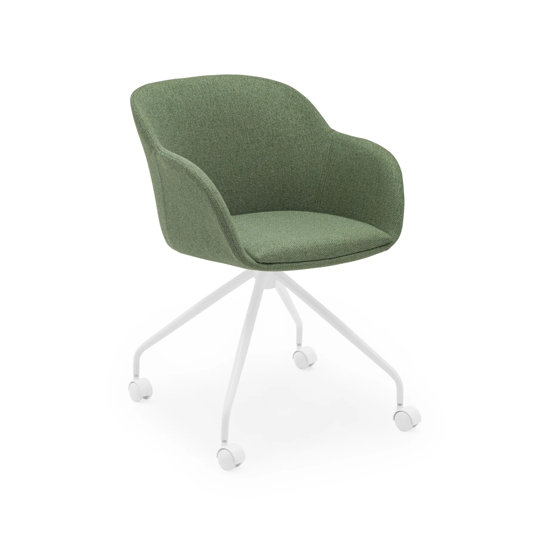 KNIT 38 - GREEN / WHITE PAINTED METAL