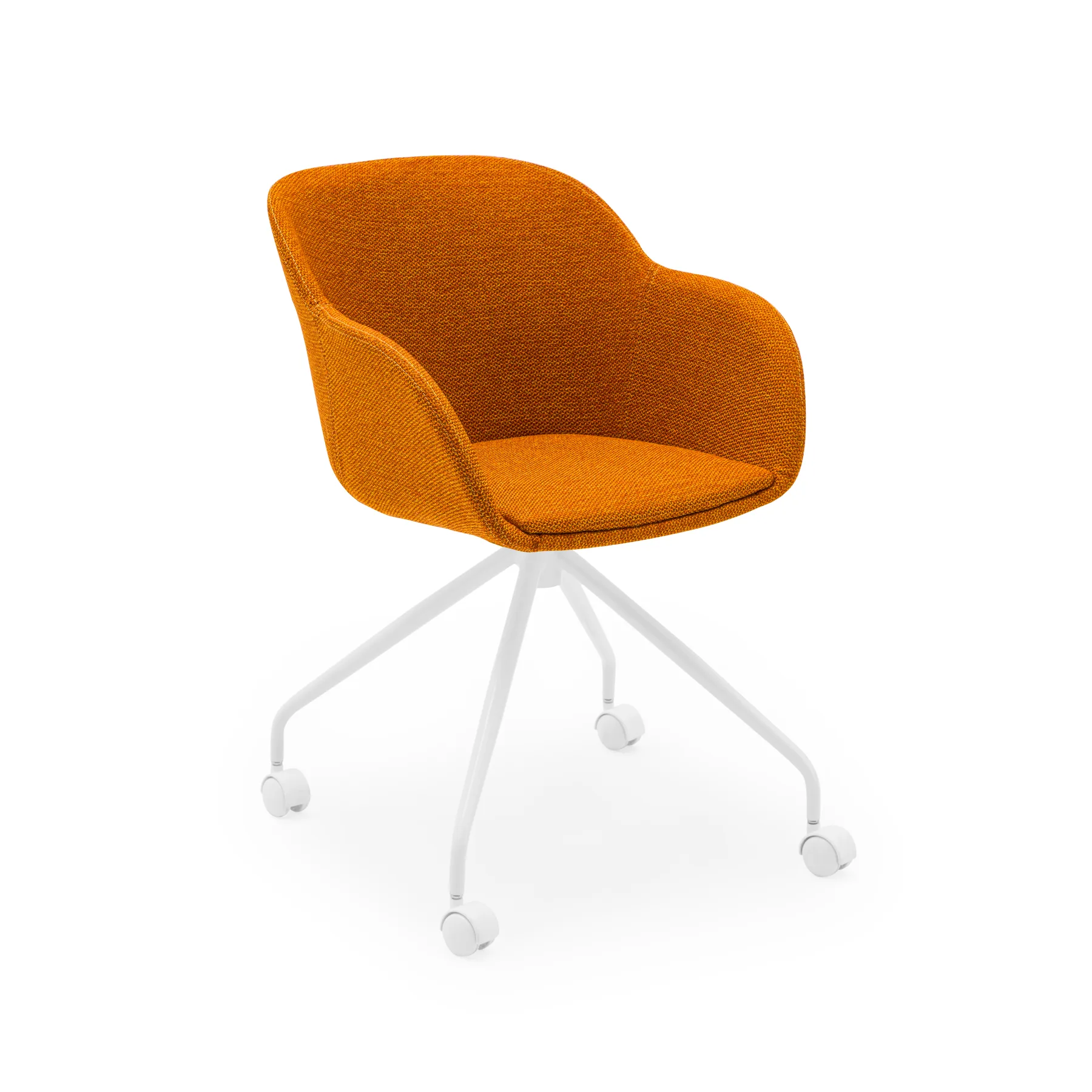 KNIT 45 - ORANGE / WHITE PAINTED METAL