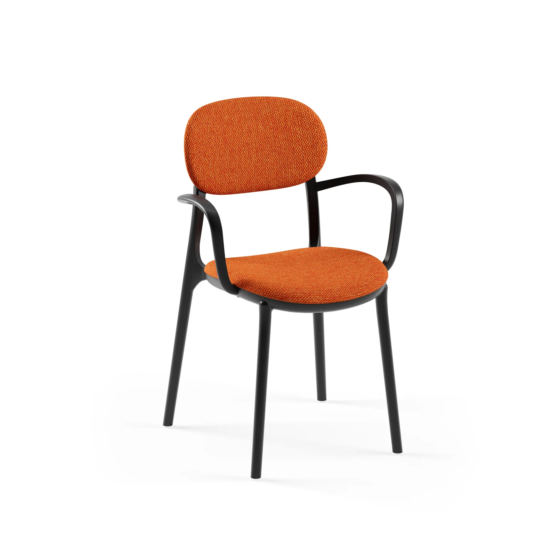 BLACK / KNIT 45 - ORANGE