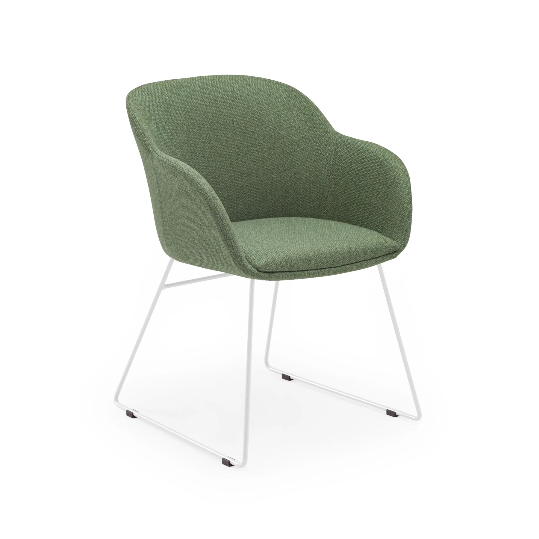KNIT 38 - GREEN / WHITE PAINTED METAL