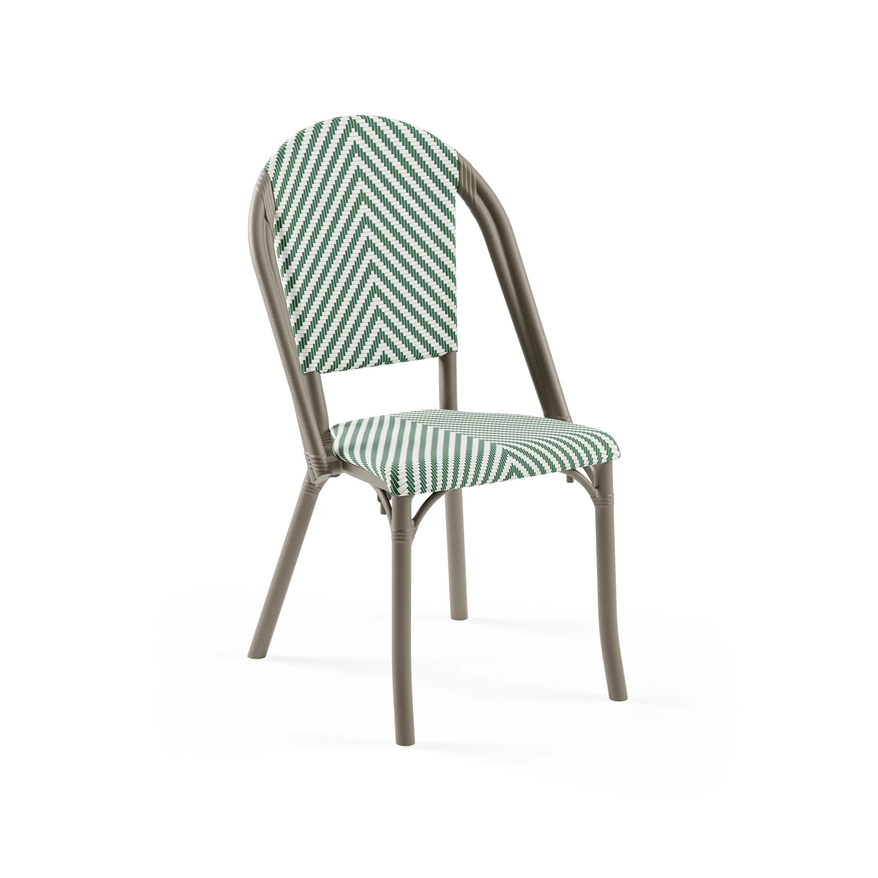 MINK / GREEN-WHITE PATTERNED
