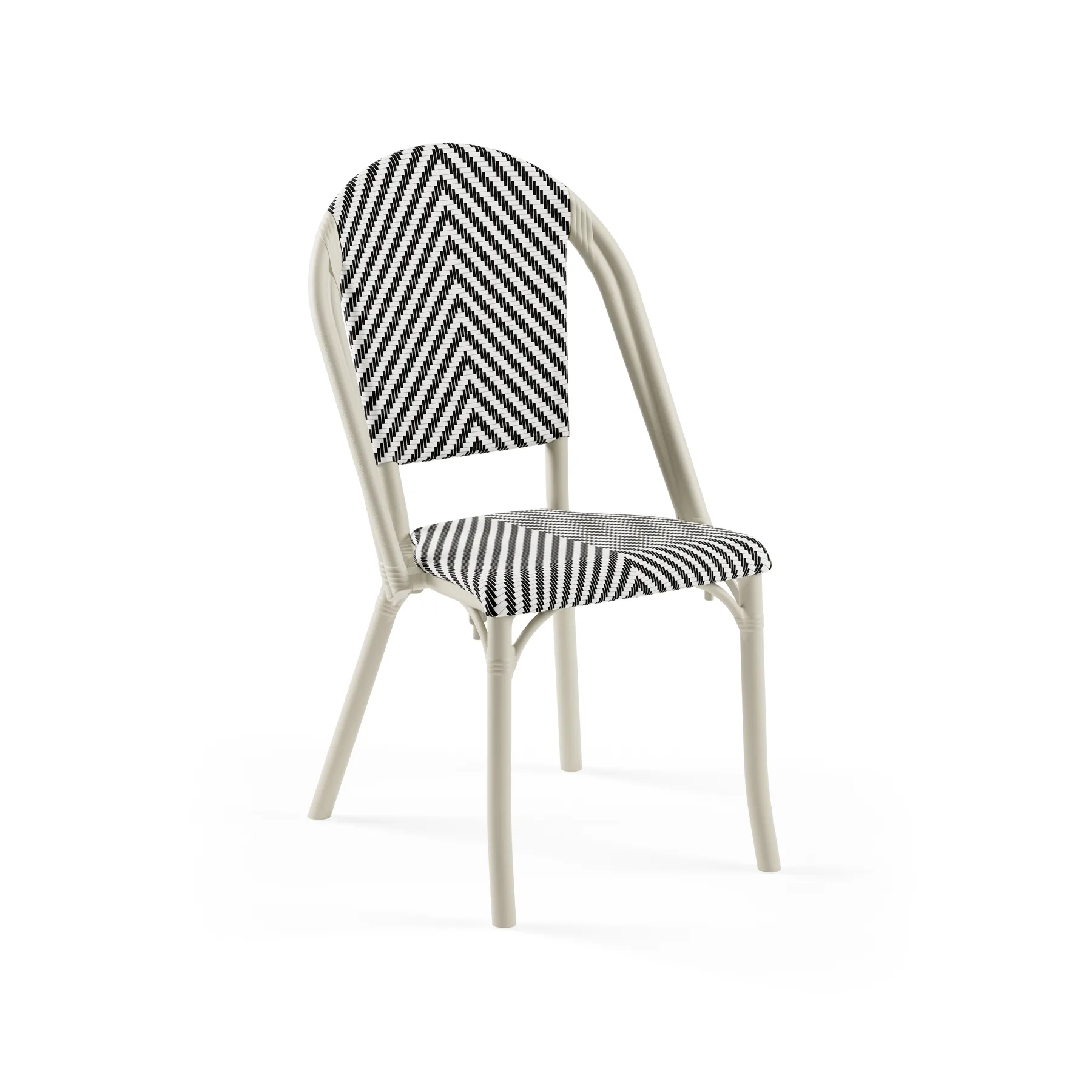 BEIGE / BLACK-WHITE PATTERNED