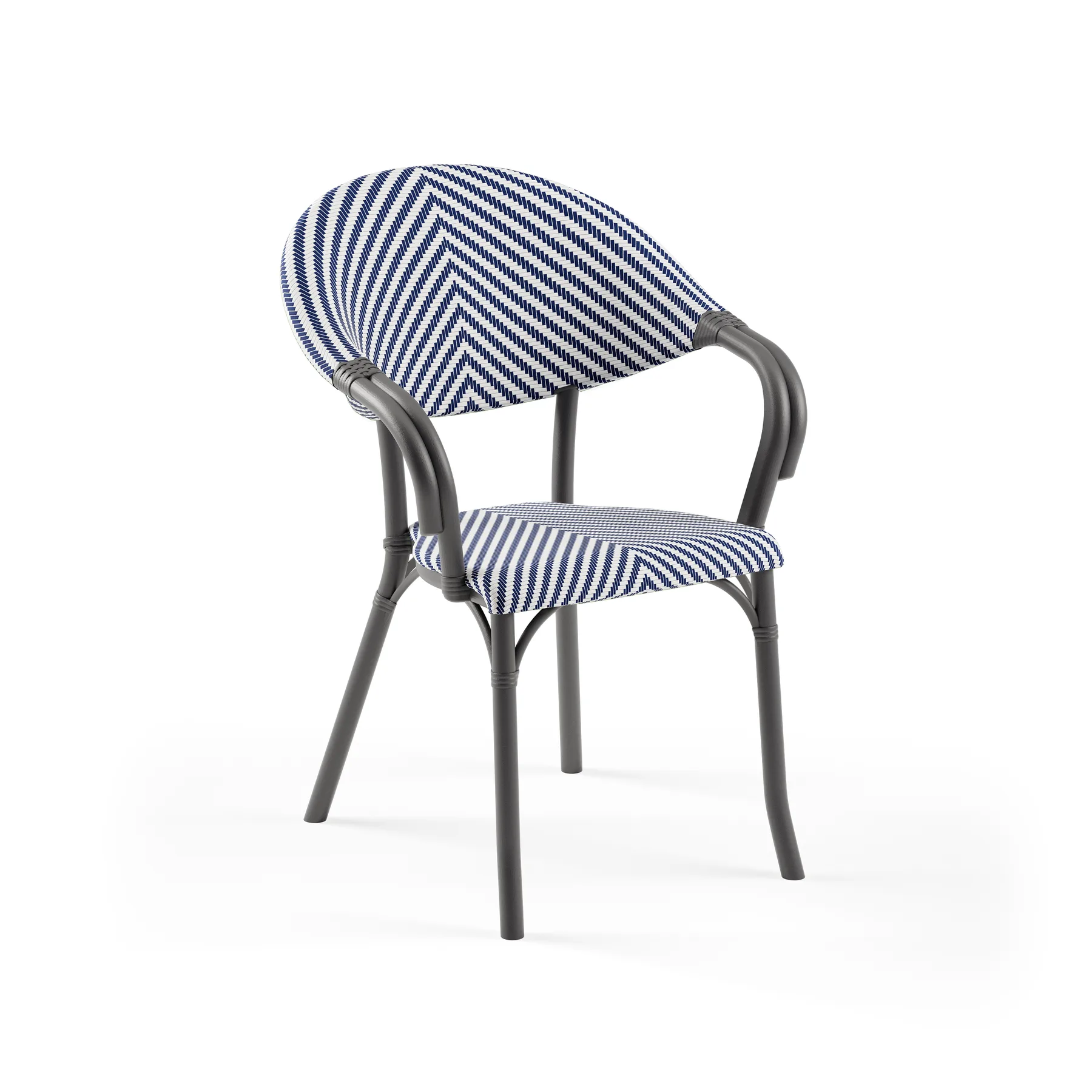 ANTHRACITE / BLUE-WHITE PATTERNED
