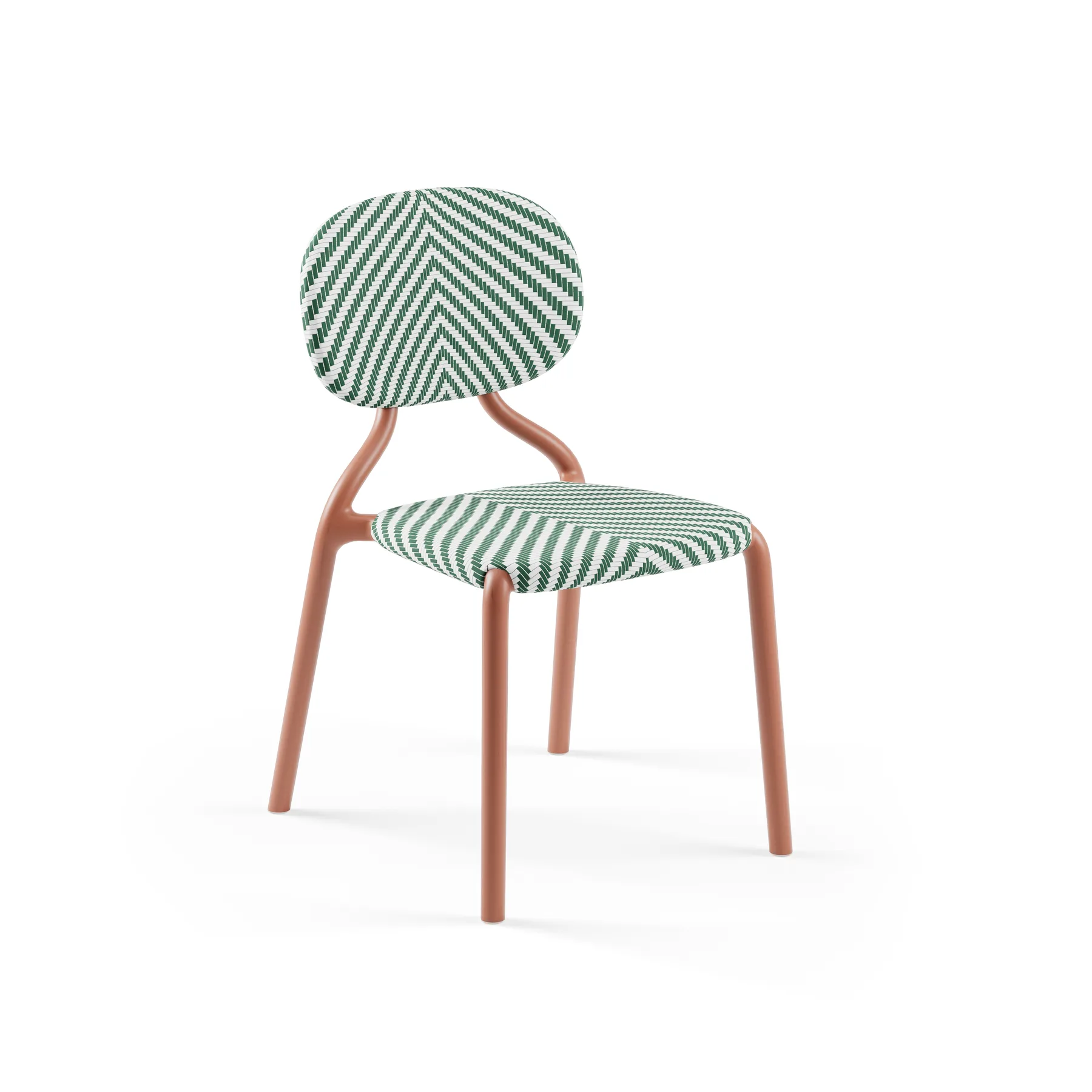 TERRACOTTA / GREEN-WHITE (MESH)