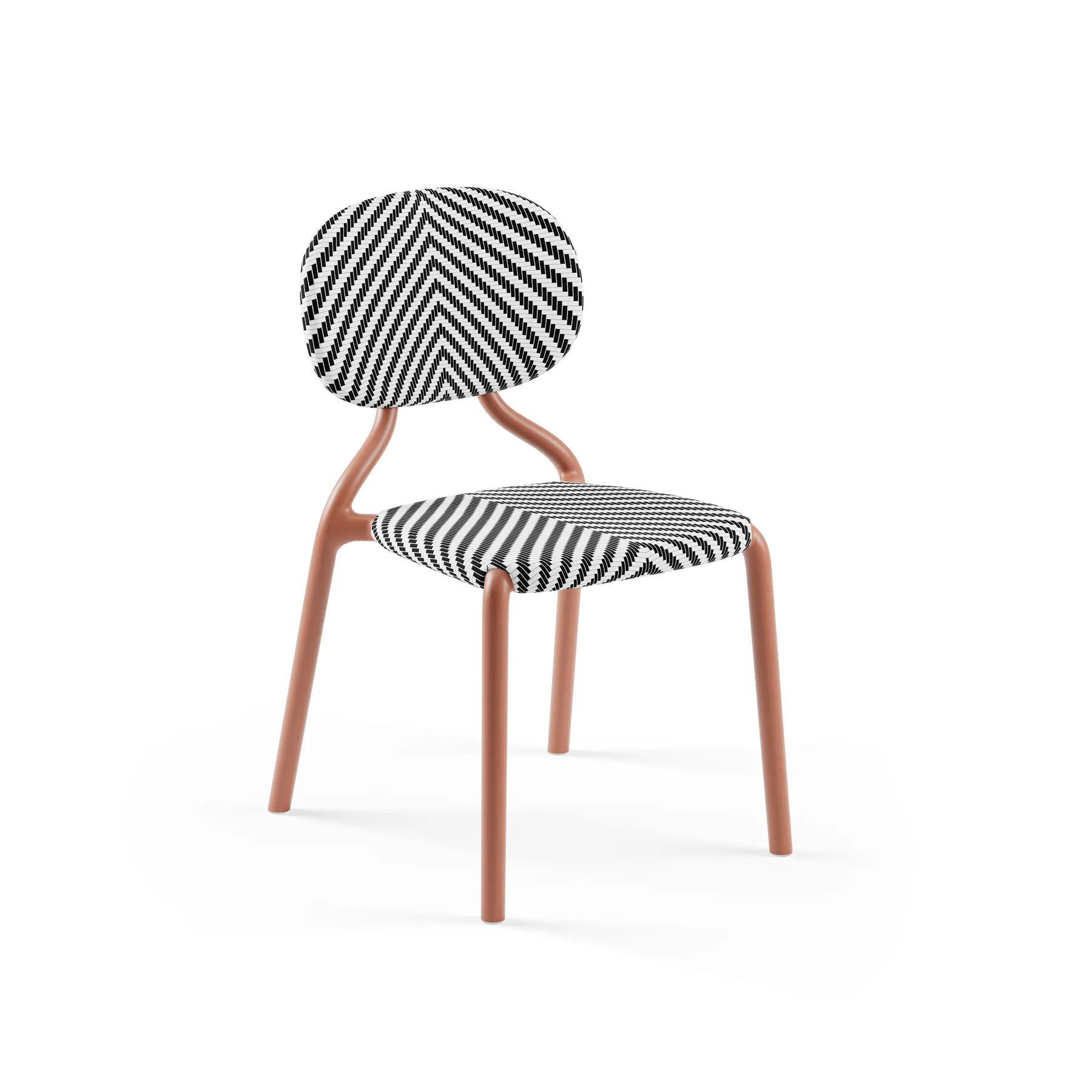 TERRACOTTA / BLACK-WHITE (MESH)