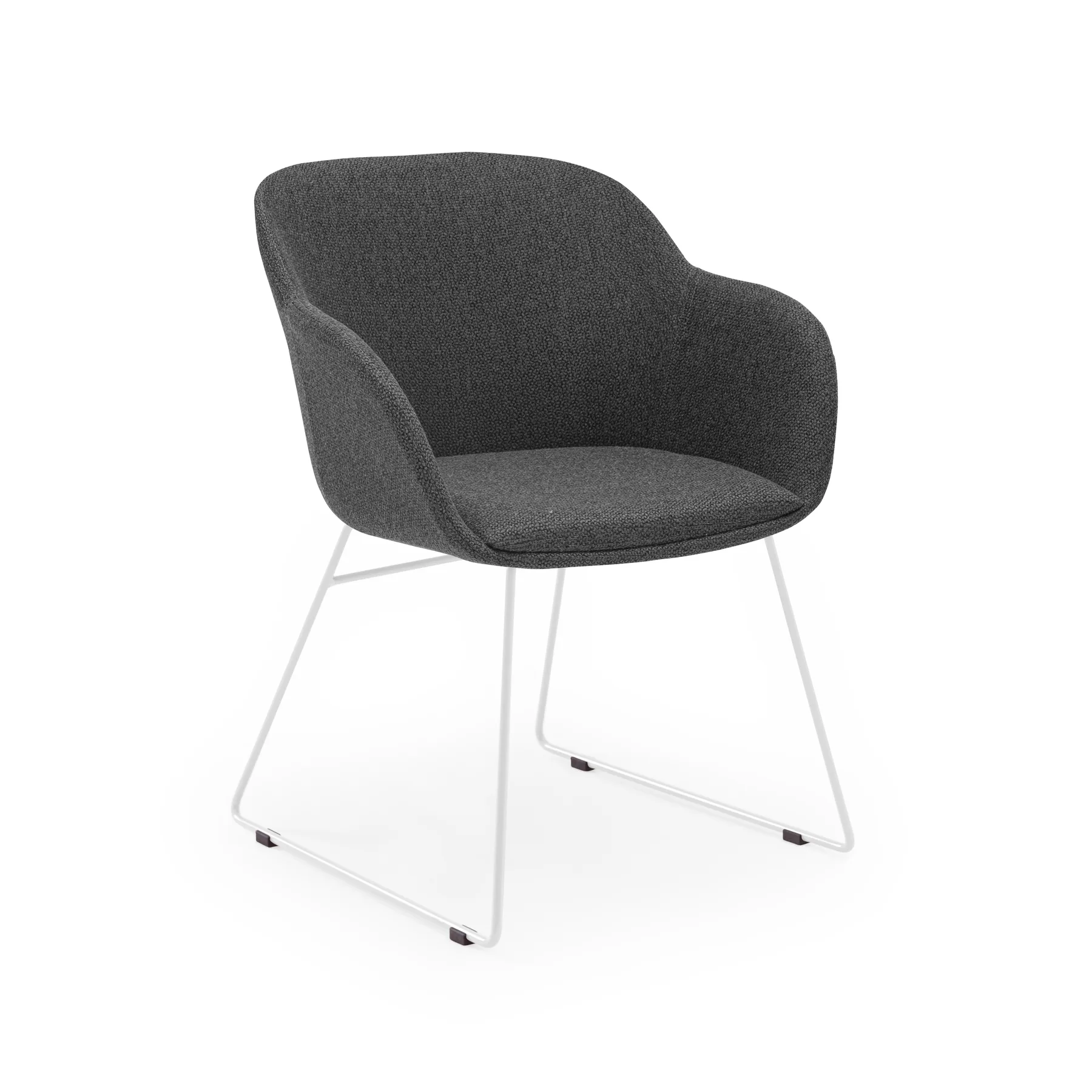 KNIT 76 - ANTHRACITE / WHITE PAINTED METAL
