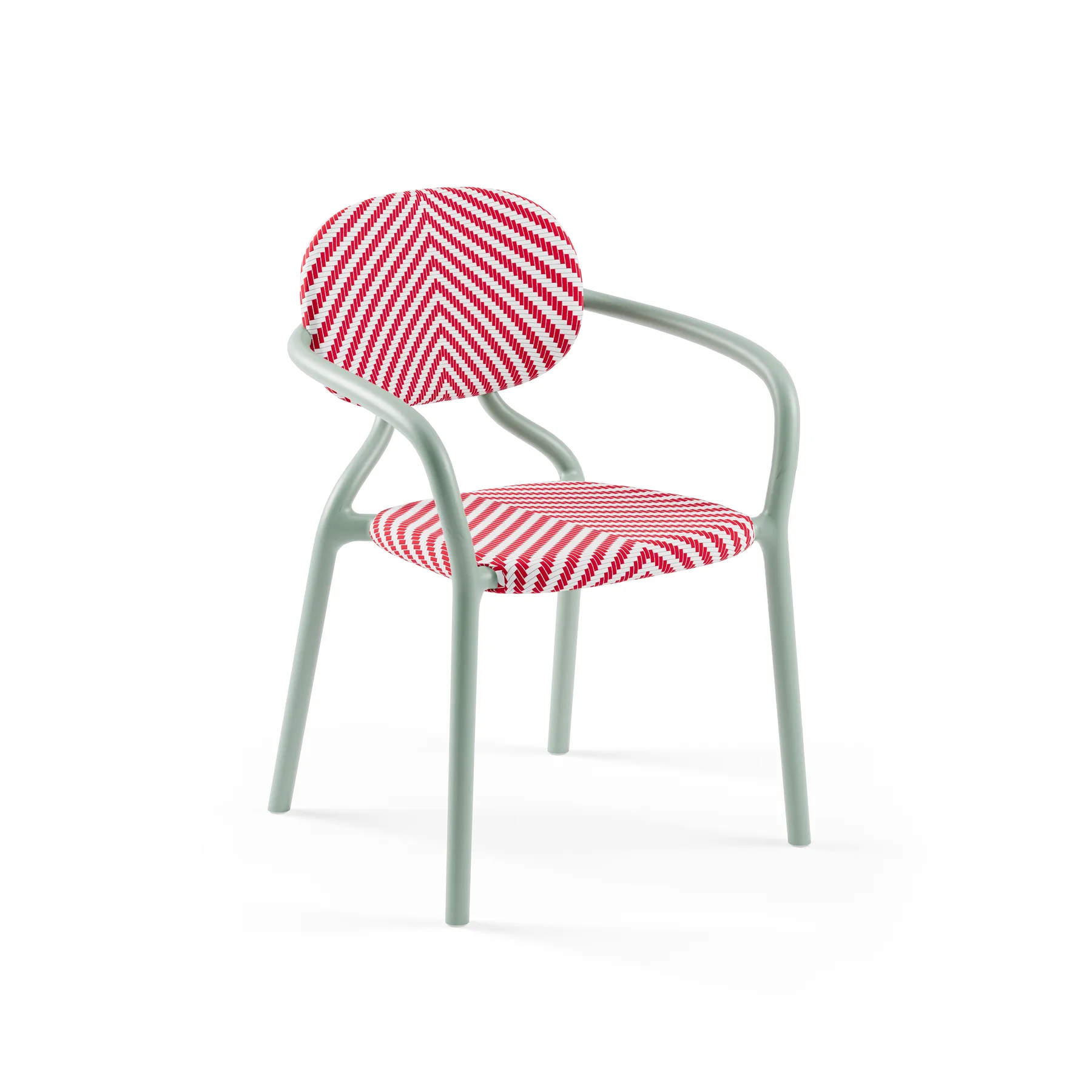 NILE GREEN-B / RED-WHITE (MESH)