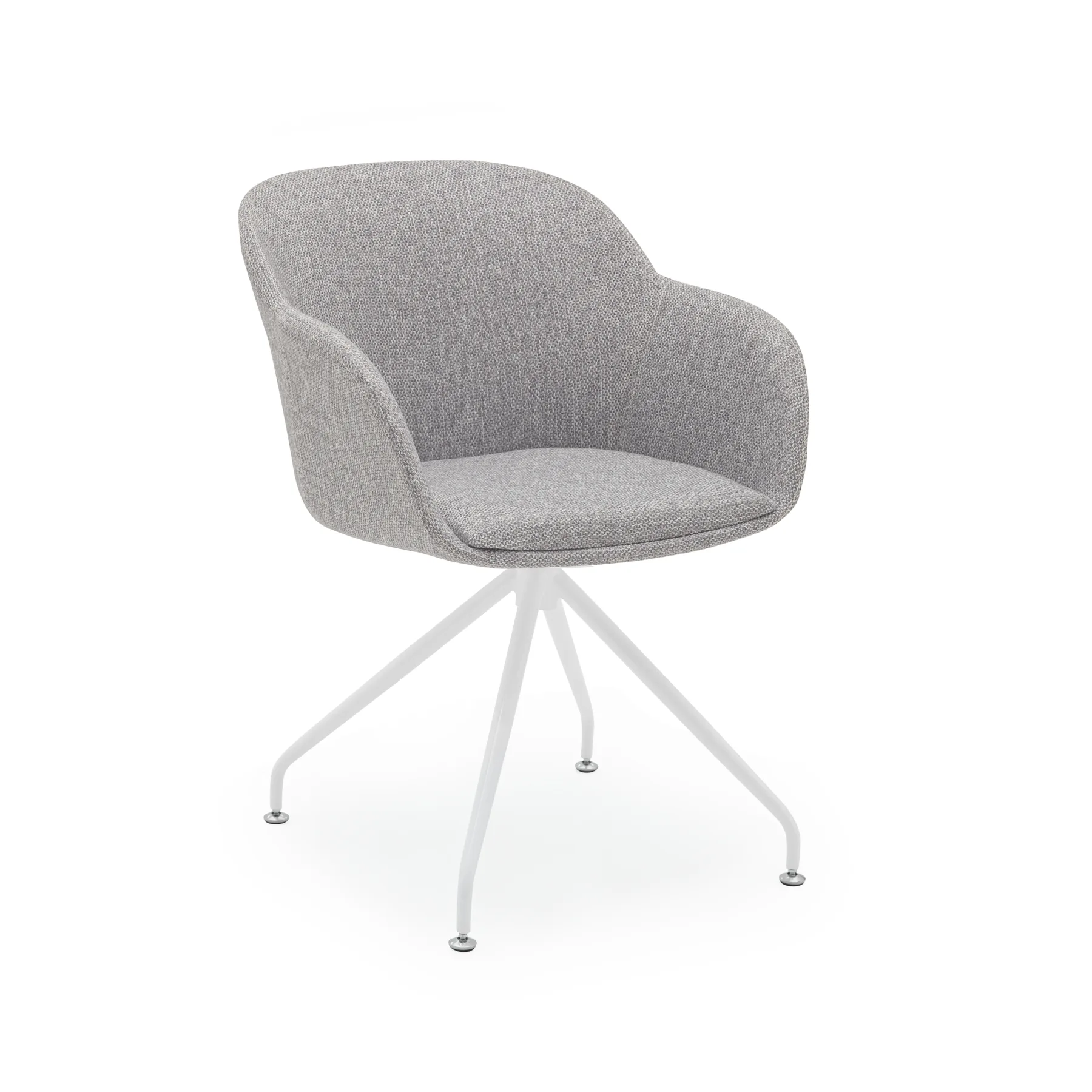 KNIT 26 - GRAY / WHITE PAINTED METAL