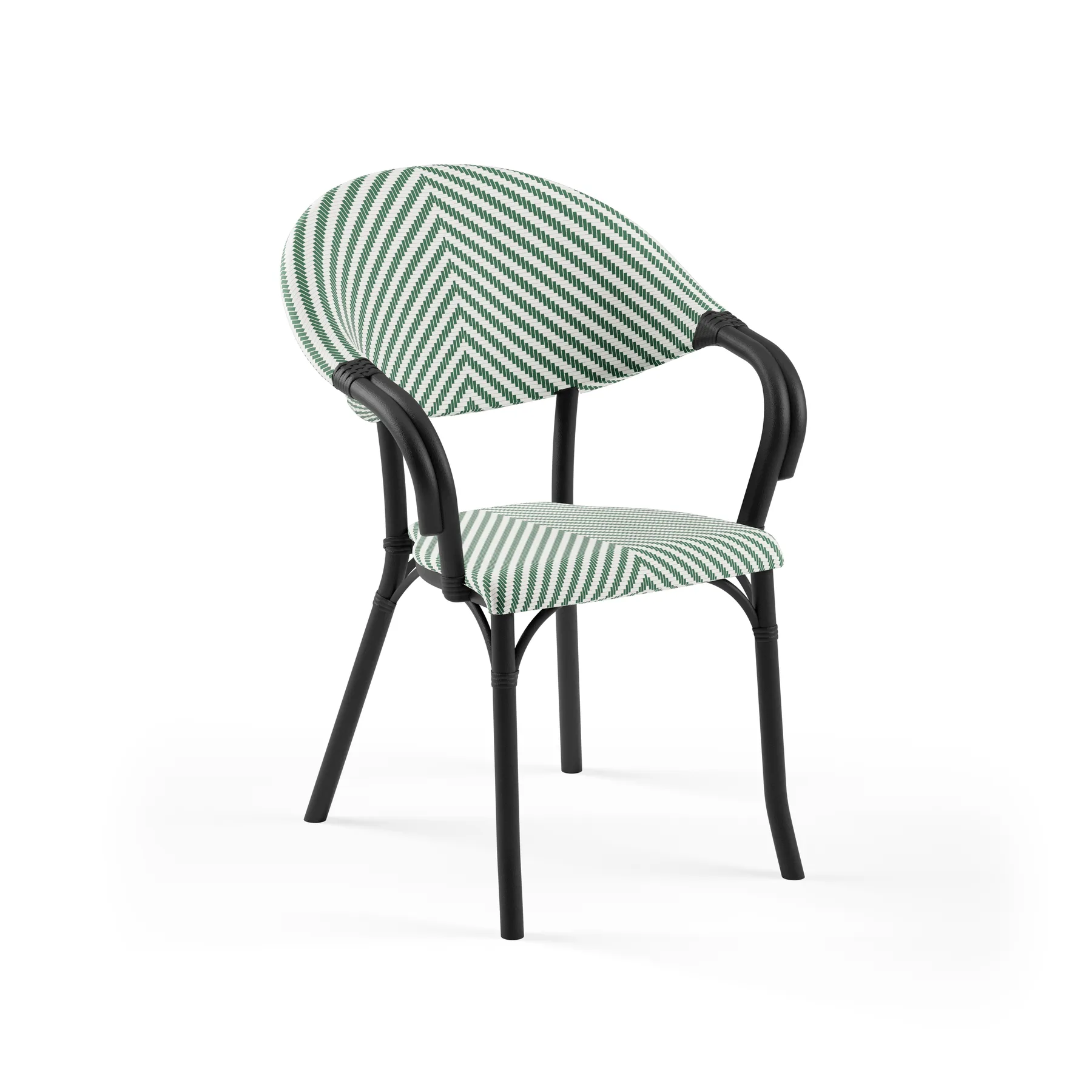 BLACK / GREEN-WHITE PATTERNED