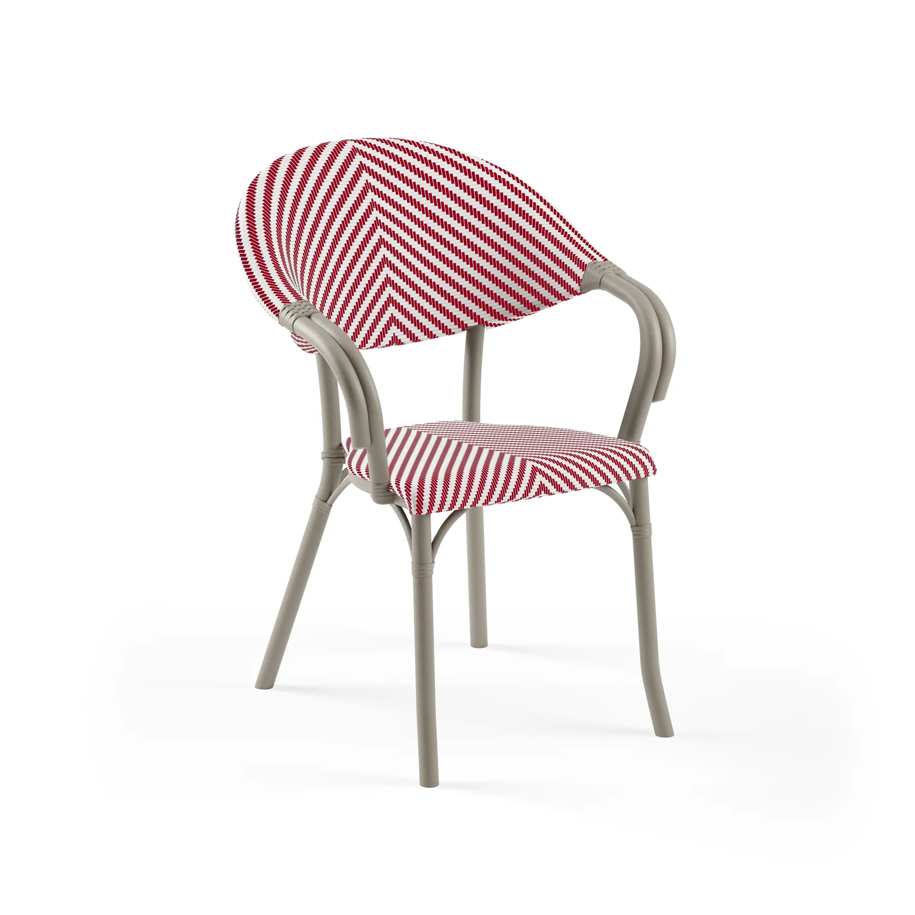 MINK / RED-WHITE PATTERNED