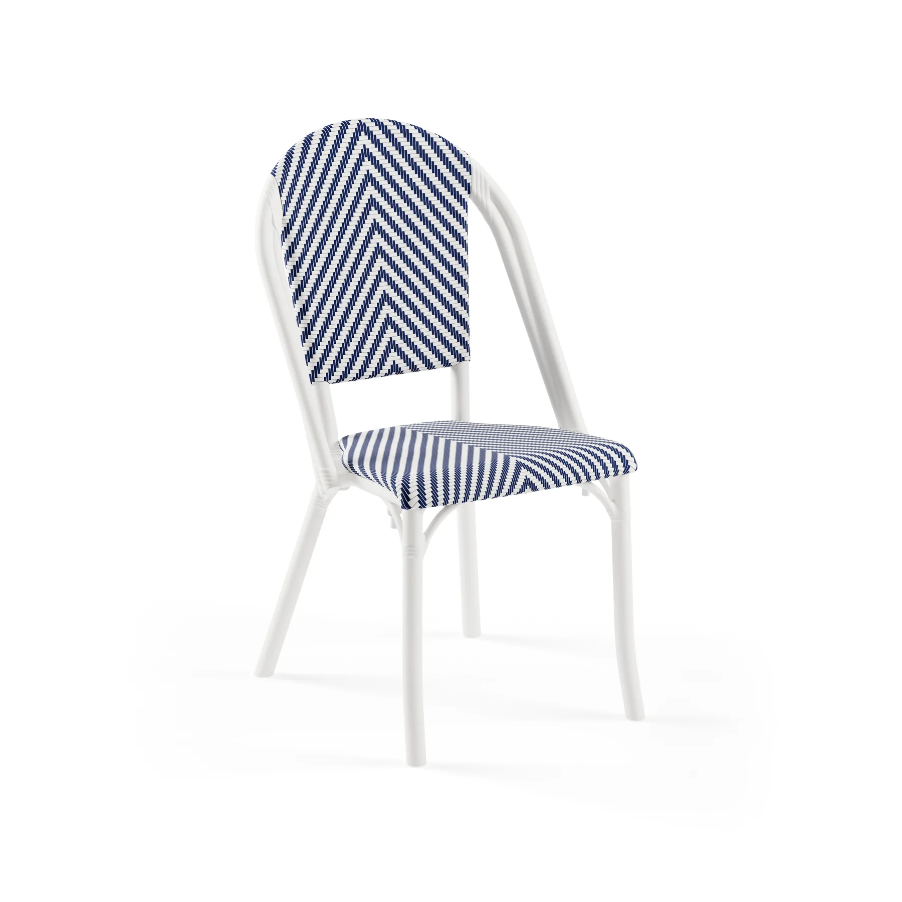 IVORY WHITE / BLUE-WHITE PATTERNED