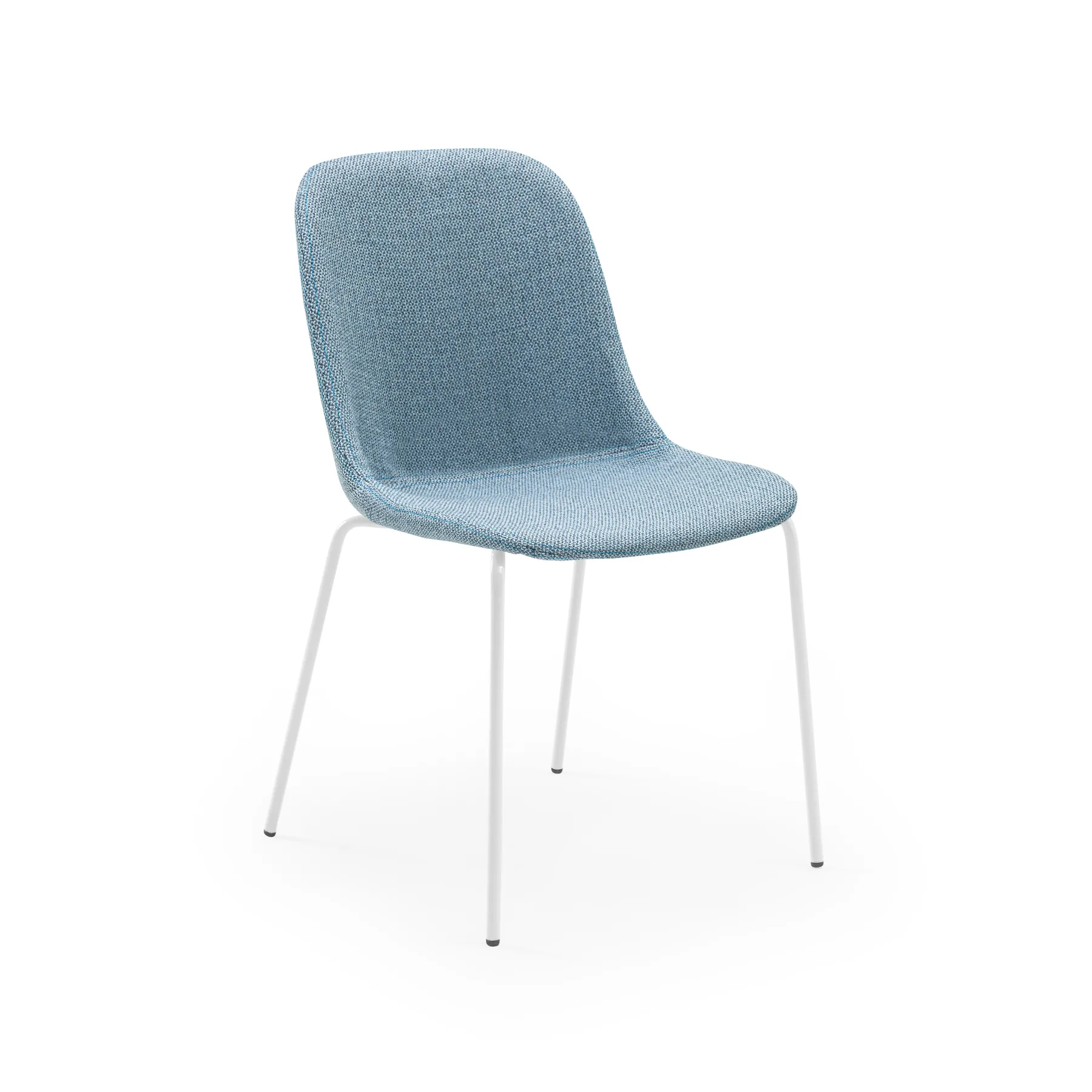 KNIT 17 - LIGHT BLUE / WHITE PAINTED METAL