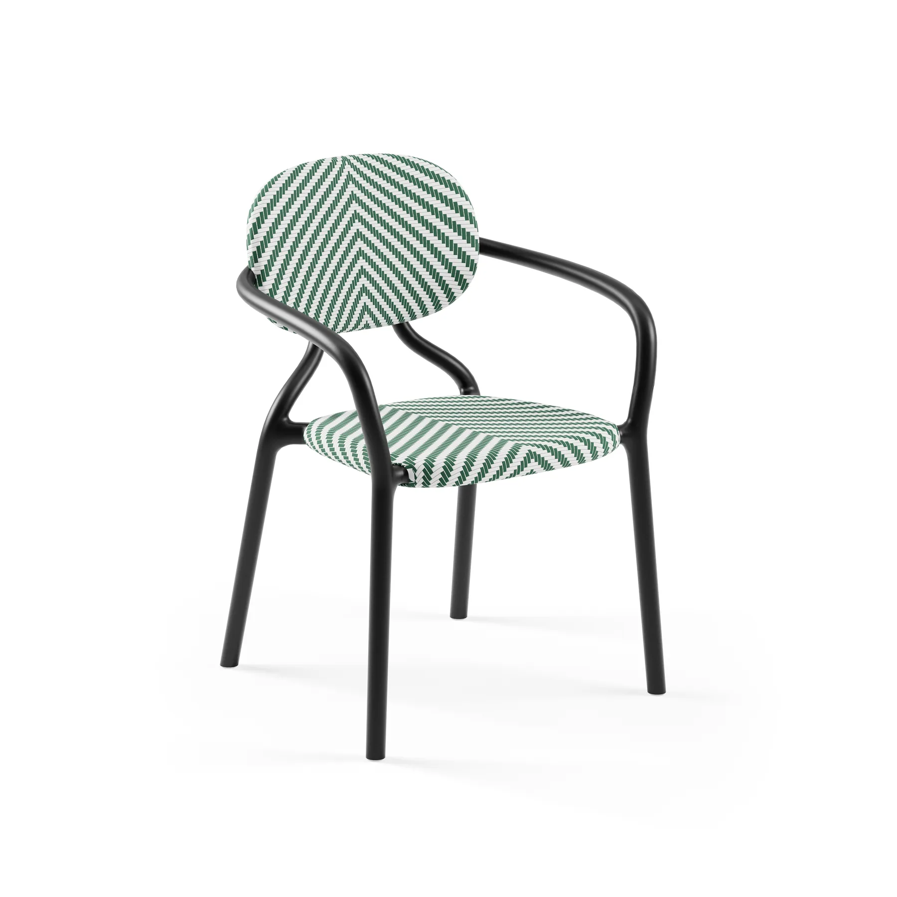 BLACK / GREEN-WHITE (MESH)