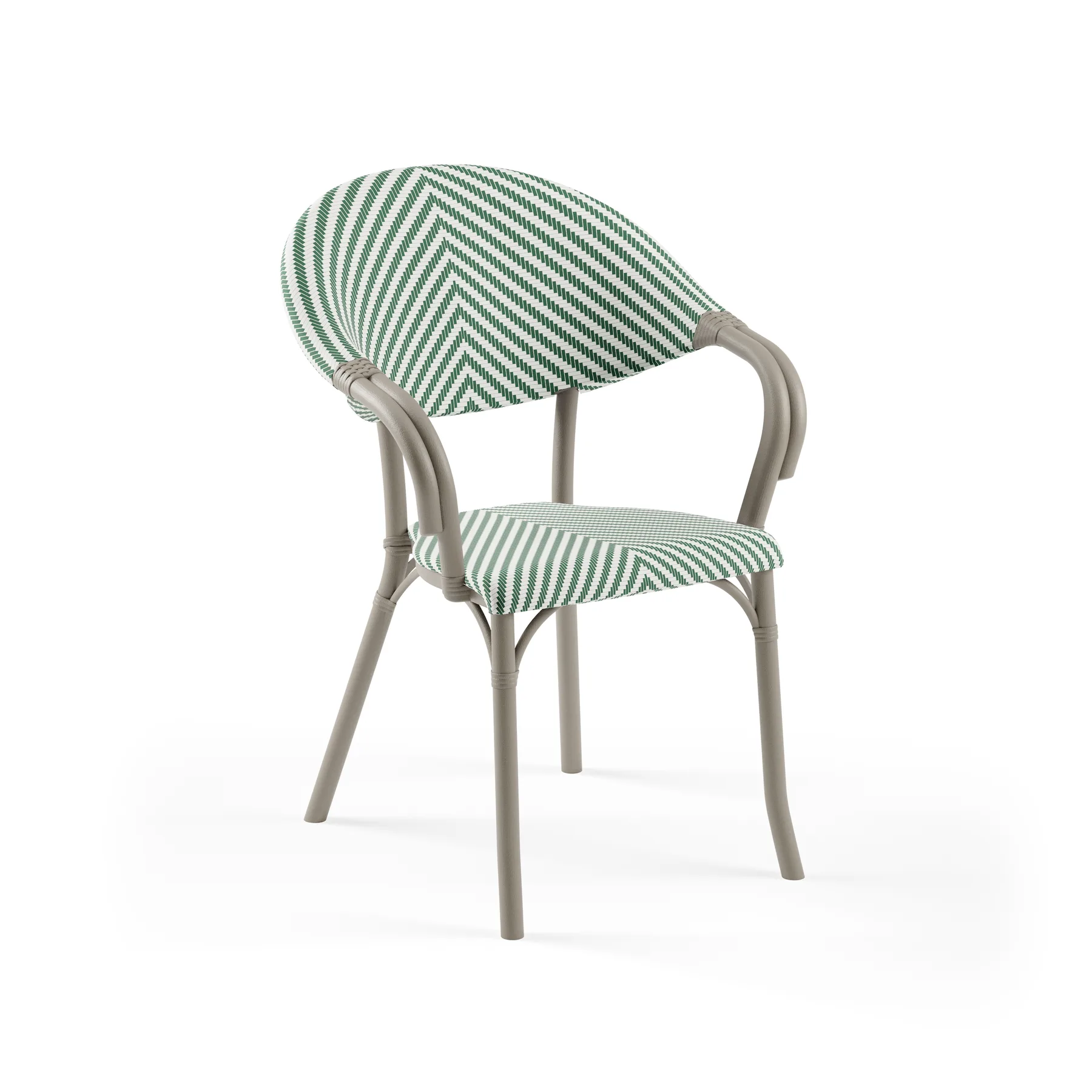 MINK / GREEN-WHITE PATTERNED