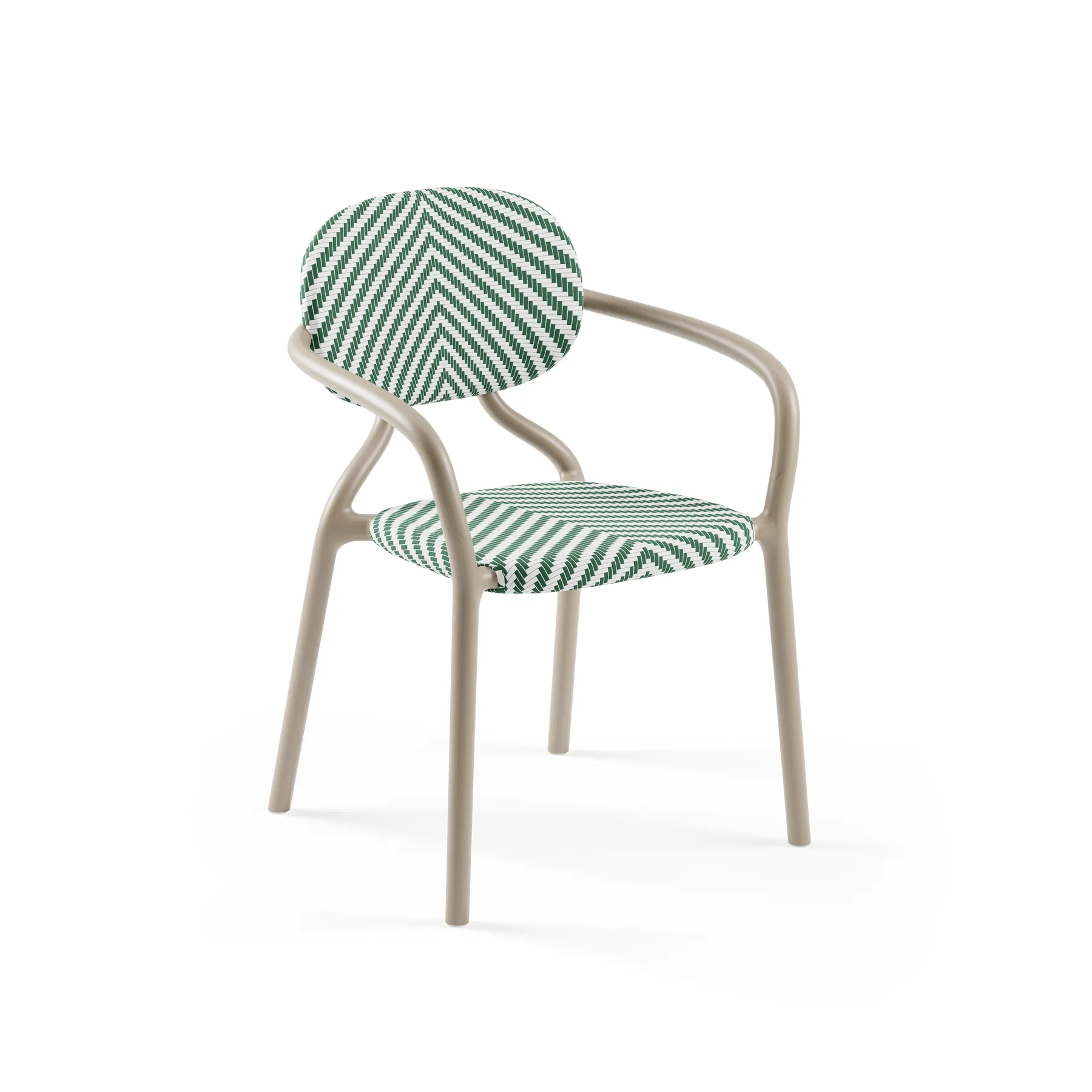 COFFEE / GREEN-WHITE (MESH)