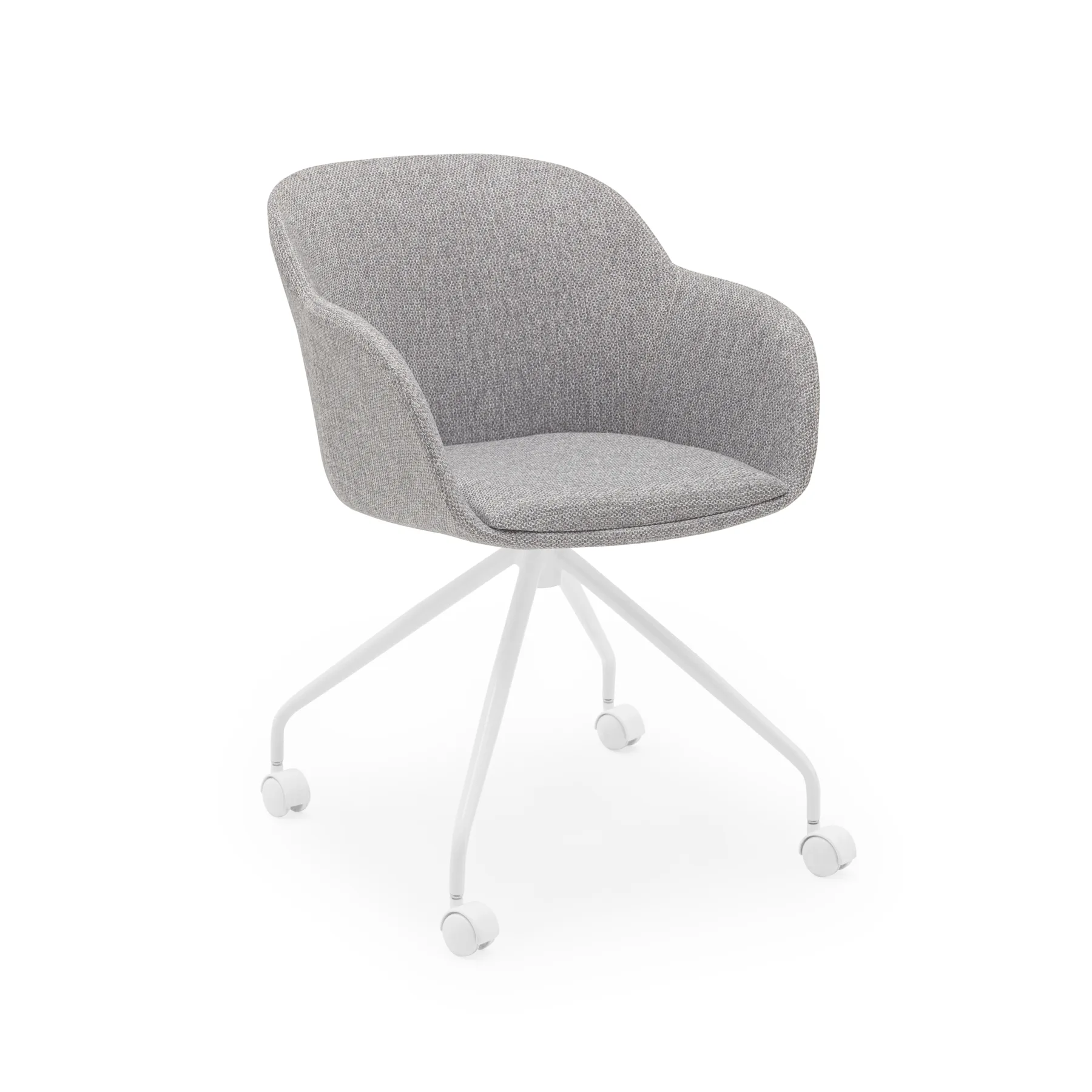 KNIT 26 - GRAY / WHITE PAINTED METAL