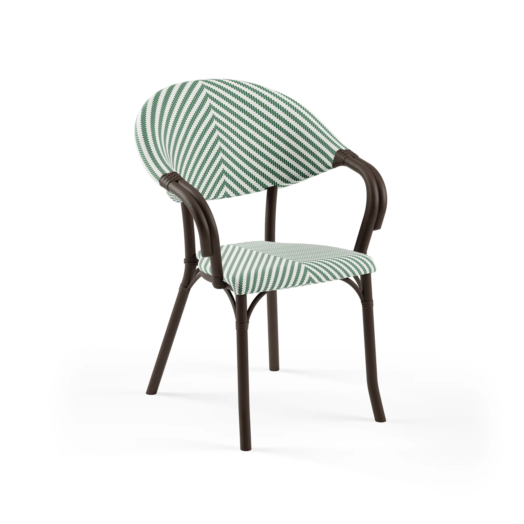 WENGE / GREEN-WHITE PATTERNED