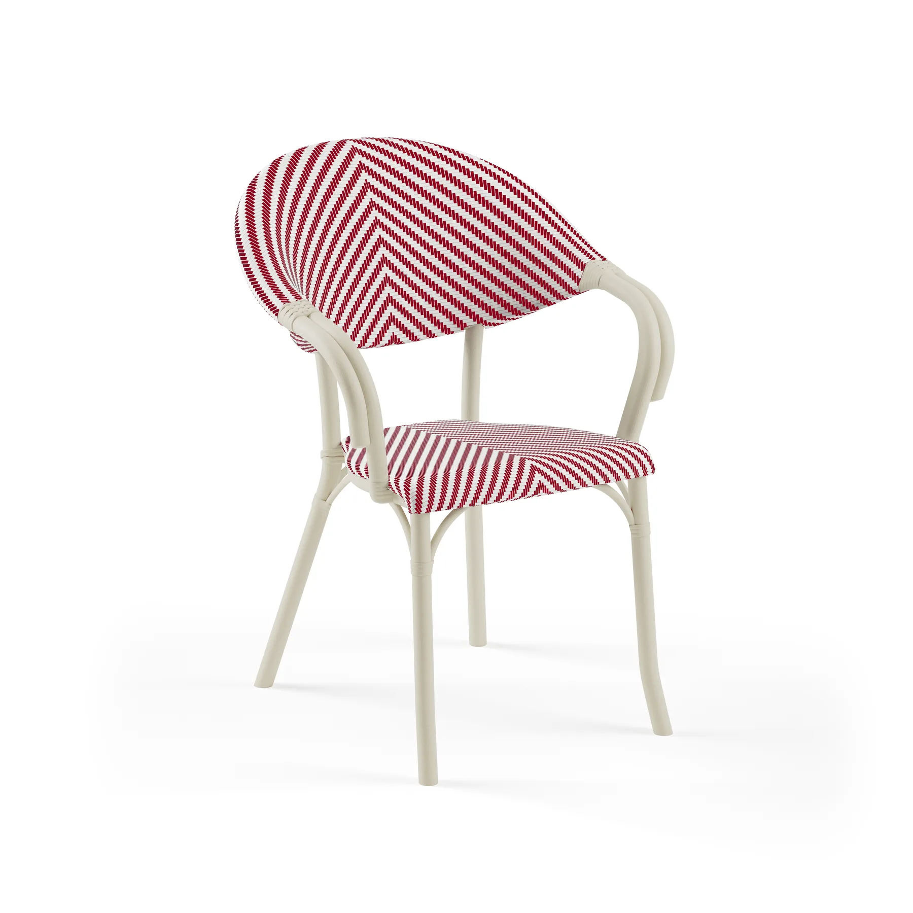 BEIGE / RED-WHITE PATTERNED