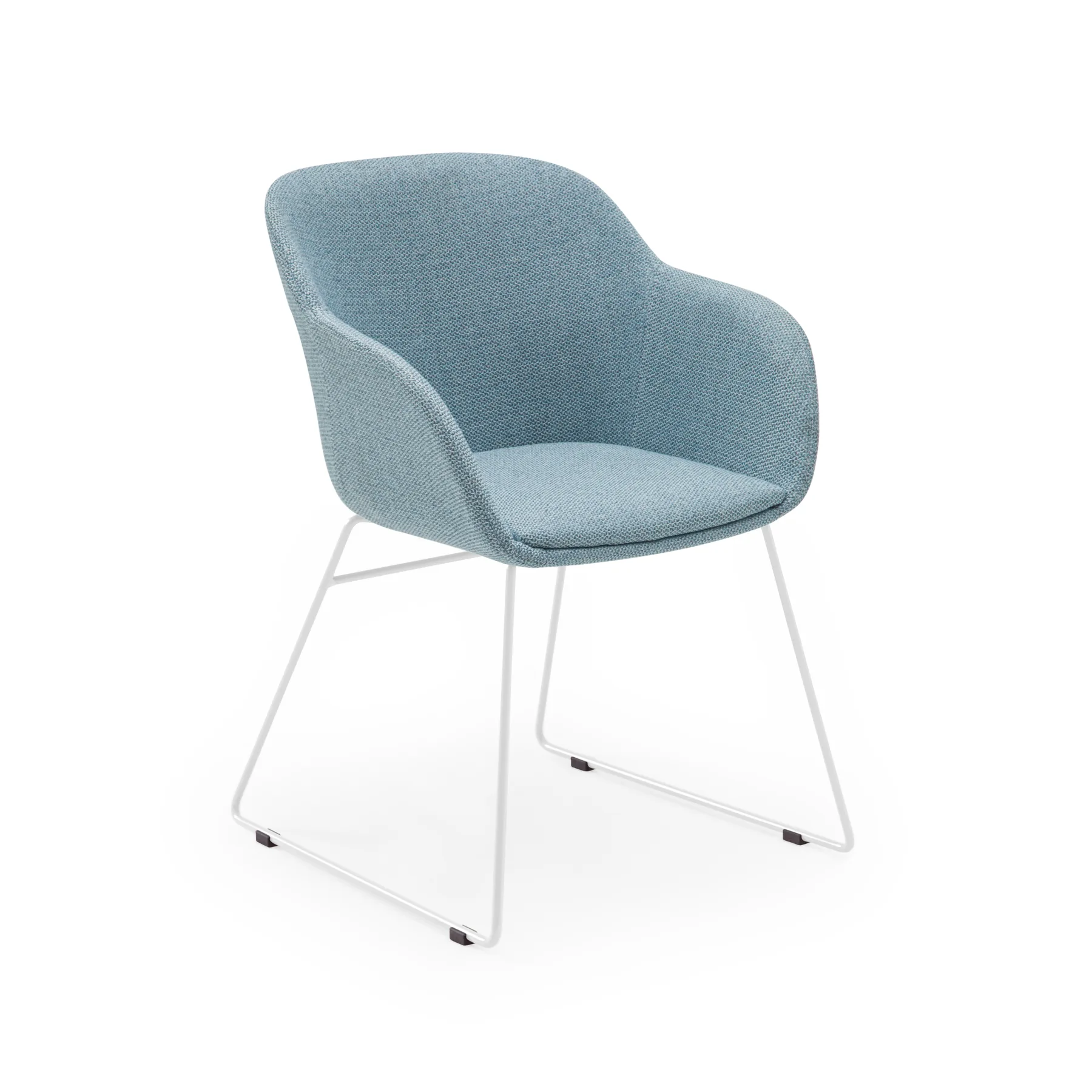 KNIT 17 - LIGHT BLUE / WHITE PAINTED METAL