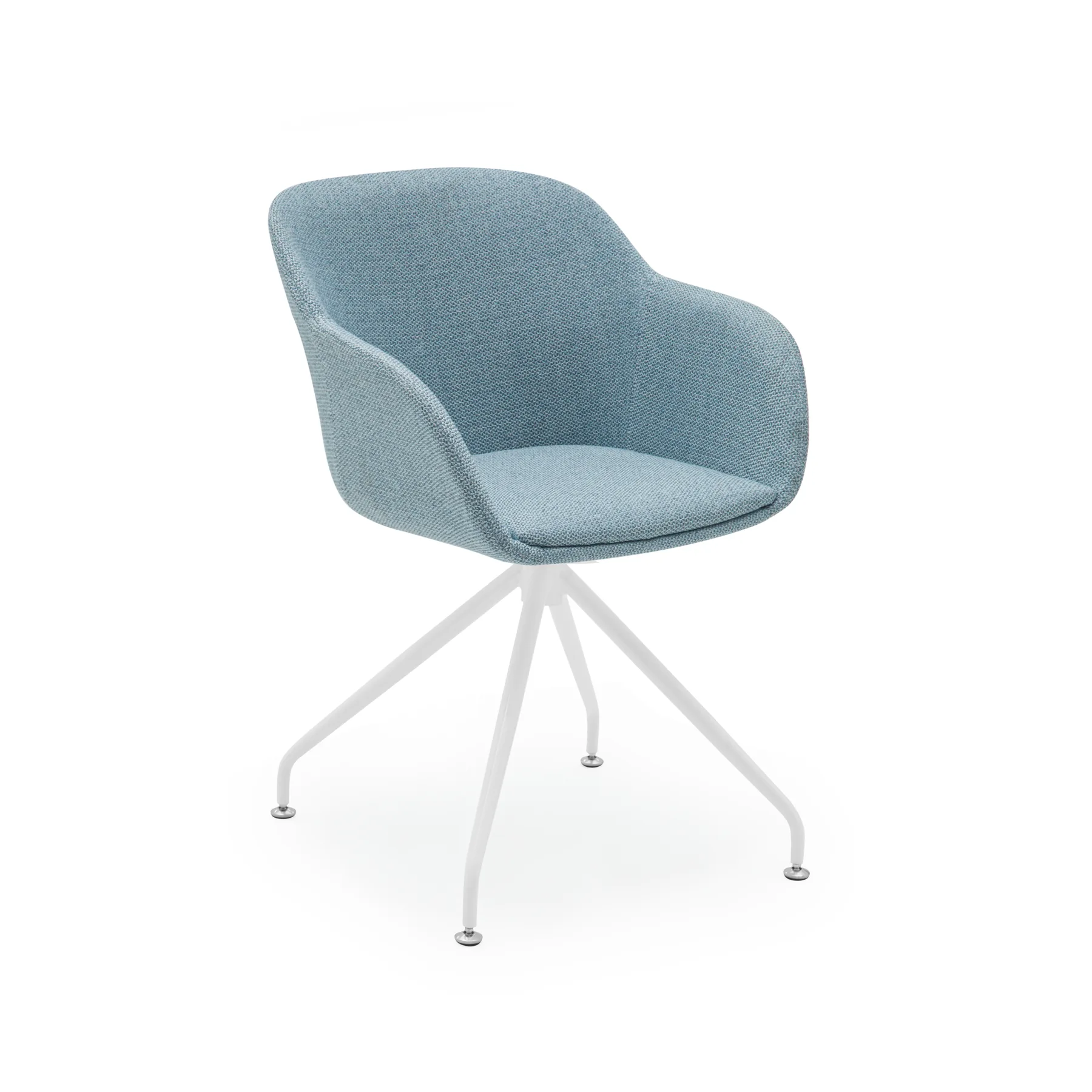 KNIT 17 - LIGHT BLUE / WHITE PAINTED METAL
