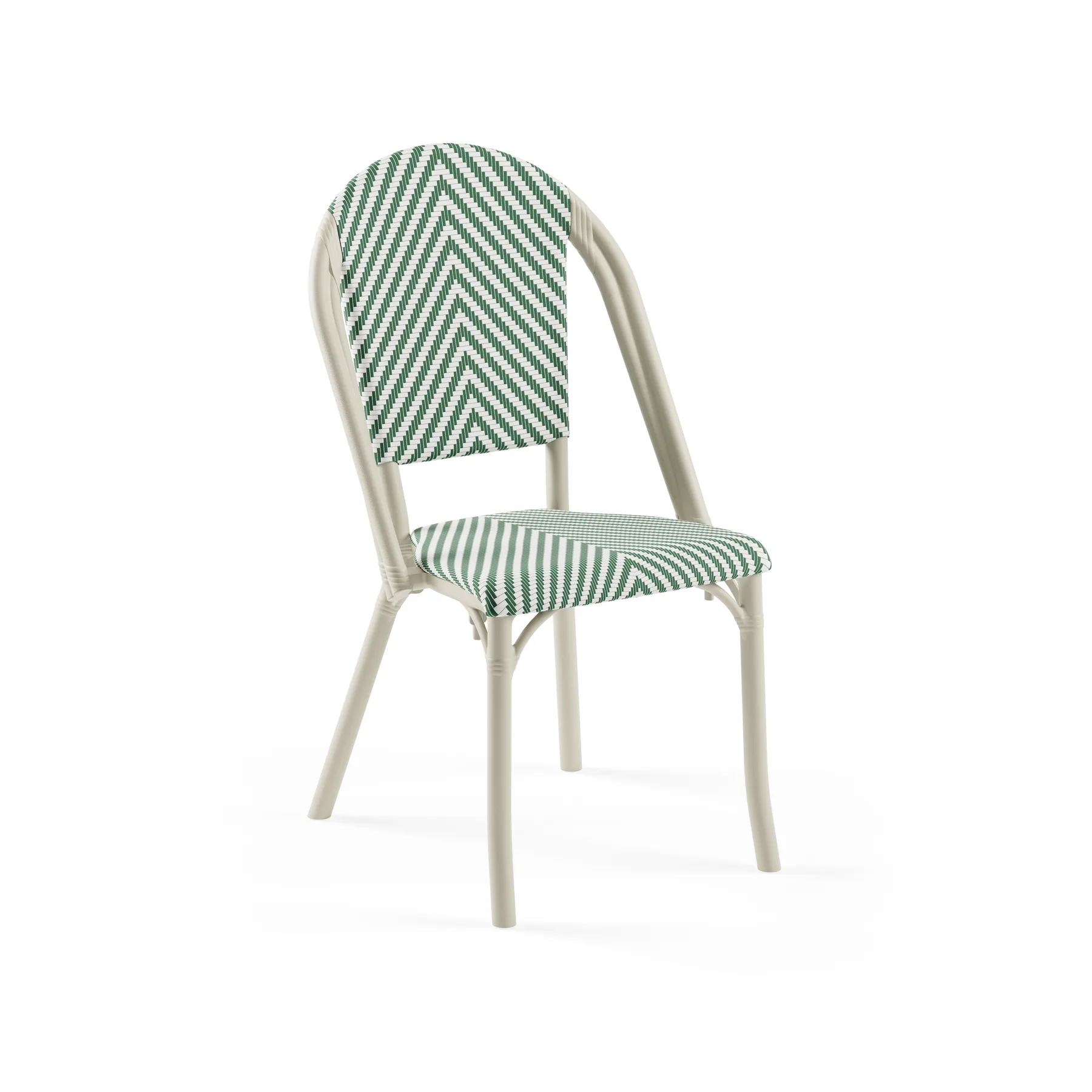 BEIGE / GREEN-WHITE PATTERNED