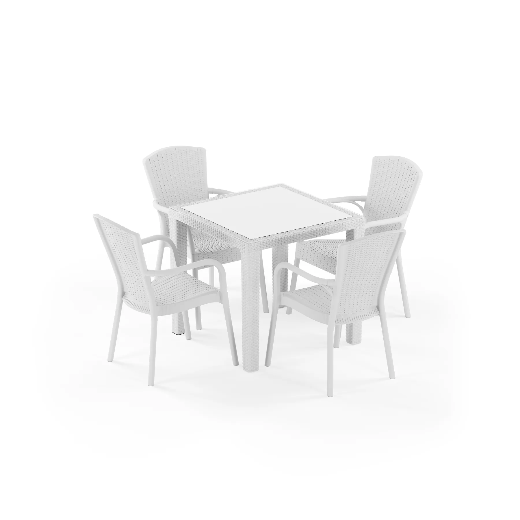 Antares Glass 80x80 & Royal | 4 Person 2